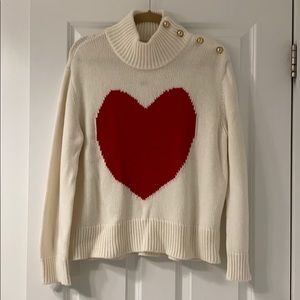 Kate Spade Wool Heart Sweater NWT